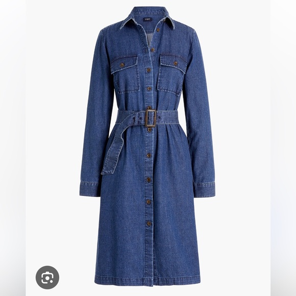 J Crew Denim Shirtdress - Picture 8 of 8